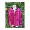 Vintage Midtown Blazer 100% Cotton Mauve Knit Volup Office Sz 3X