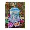 Vintage Riley’s Variety Toffee Lidded Tin Canister Blue White Greek Judgement of Hercules - Image 3