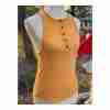 Free People We The Free Vintage Textured Henley Tank Top Poppy Field Sz XS NWT - Image 8