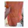 Vintage 90s Peach Shift Dress Tiered Flutter Sleeve Eyelet lace Neckline Ribbon - Image 13