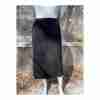 Vintage 70s Pleated Midi Skirt Virgin Wool Knit Stretch Waist Della Spiga Sz S