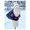 Chocolate Floral Crop Tank Top Navy Blue Layered - Image 5