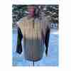 4 You Clothing Company 1/4 Zip Pullover Knit Sweater Grey Brown Mix Print Sz M