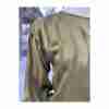 1980s Marika Blu Silk Blouse Avant Garde Olive Green Jaquard Stripe Italian Designer - Image 3