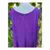 Vintage 90s Sleeveless Maxi Shift Dress Purple Krinkle Delta Burke Prairie - Image 6