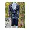 Vintage 80s Nu-Mode Power Shoulder Asymmetrical Dress Princess Diana - Image 4