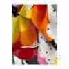 Fleece Mix Print Cardigan Sweater Double Breast Multicolor Skirt Hem Youth - Image 2