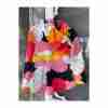 Fleece Mix Print Cardigan Sweater Double Breast Multicolor Skirt Hem Youth - Image 3