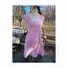 Vintage Pink Gingham Dress Smock Apron White Trim