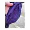 Vintage 50s Shift Dress Mod Purple Waffle Knit Short Sleeve Pockets - Image 13