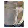 80s Thierry Mugler Military Blazer Cream Navy Gold Notch Collar Designer S/M - Image 14